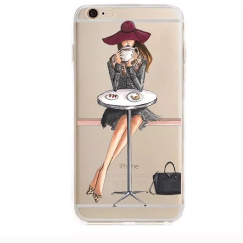 ☕️COFFEE GIRL IPHONE 7&8 PLUS CASE☕️