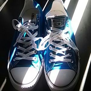 Blue Low Top Converse