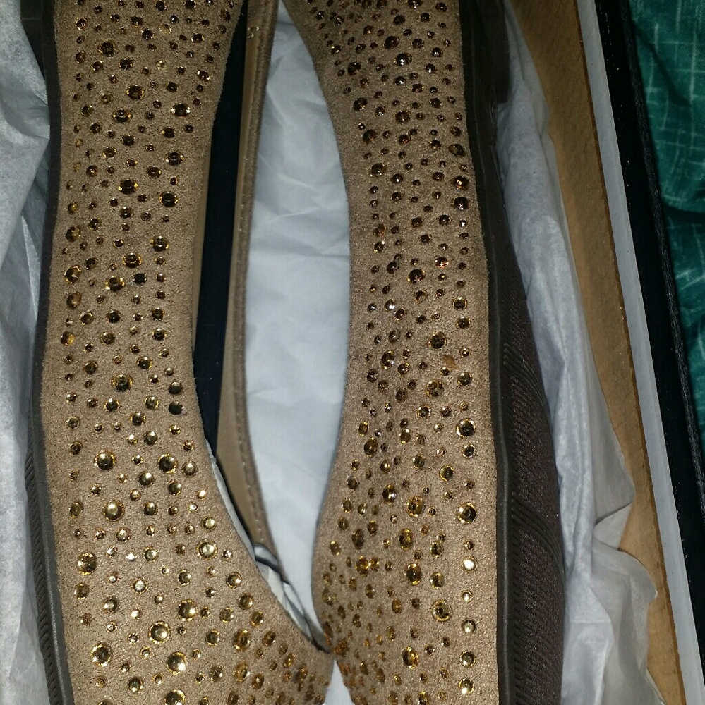 Bedazzled Ballet flats with Comfort cushion insole