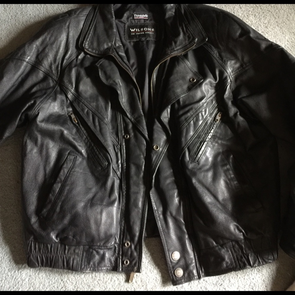Mens Wilson thinsulated leather jacket XL