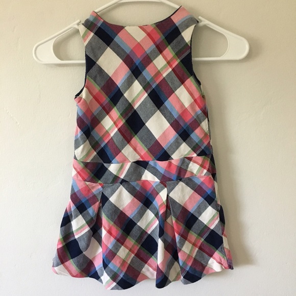 Girls Tommy Hilfiger Plaid Dress w Pockets Sz 4T - Picture 4 of 8