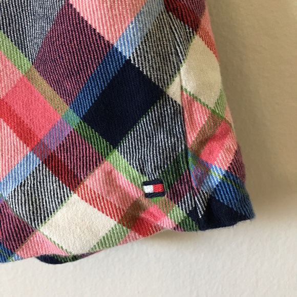 Girls Tommy Hilfiger Plaid Dress w Pockets Sz 4T - Picture 5 of 8