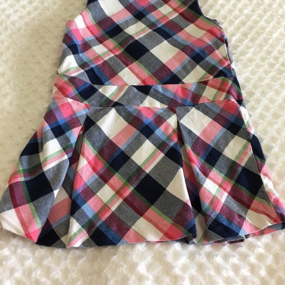 Girls Tommy Hilfiger Plaid Dress w Pockets Sz 4T - Picture 7 of 8