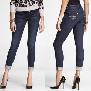 Rerock Skinny Embellished Rolled Cuff Jean 27x30