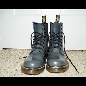 Gray Doc Martens
