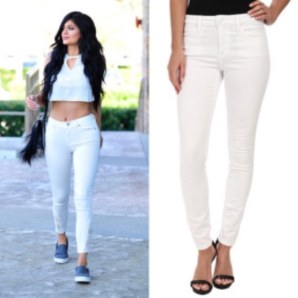White skinny jeans