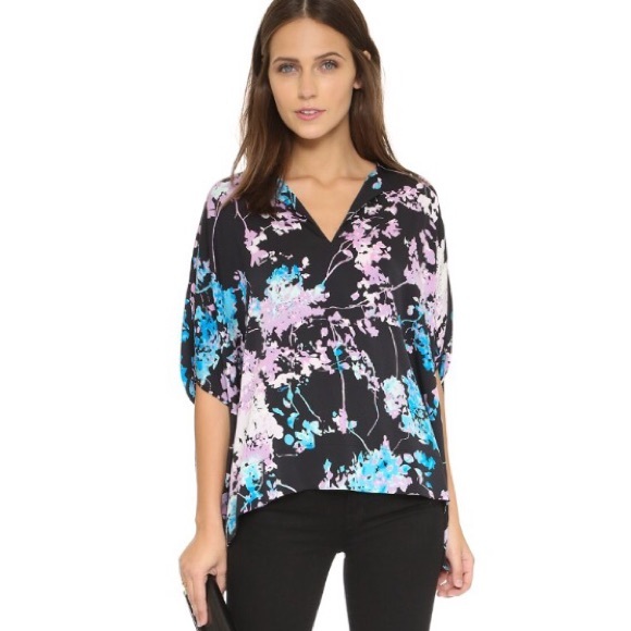 DvF Kora Silk Top - Picture 1 of 8