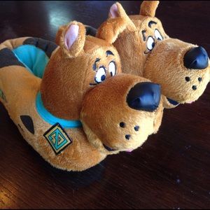 Scooby Doo Boys Toddler Plush Slippers