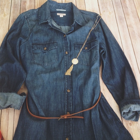 Merona Dresses & Skirts - Denim Shirt Dress