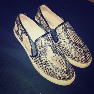 Steve Madden Snakeskin Stud Slip Ons