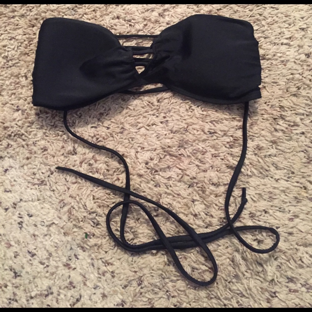 Strapless Hollister bathing suit top