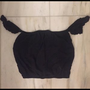 Brandy off the shoulder crop top