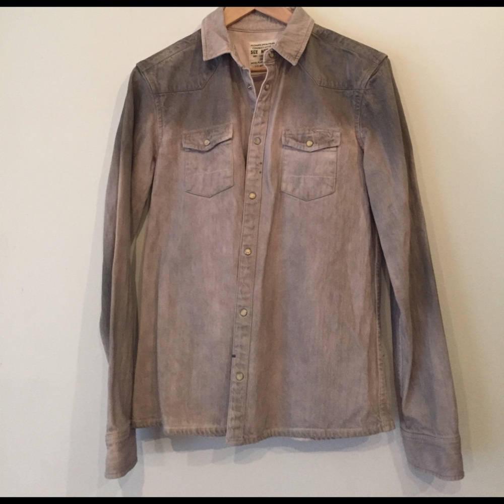 All saints jean button up
