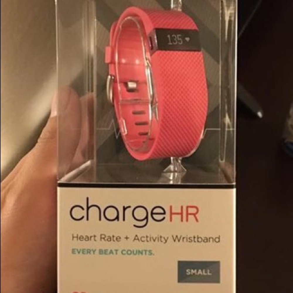 Pink Fitbit HR