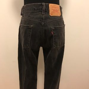 Vintage Jeans - Vintage Black high-waisted Levis 501 Denim jeans Vintage Jeans - Vintage Black high-waisted Levis 501 Denim jeans