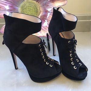 Sued Leather Ankle Boots