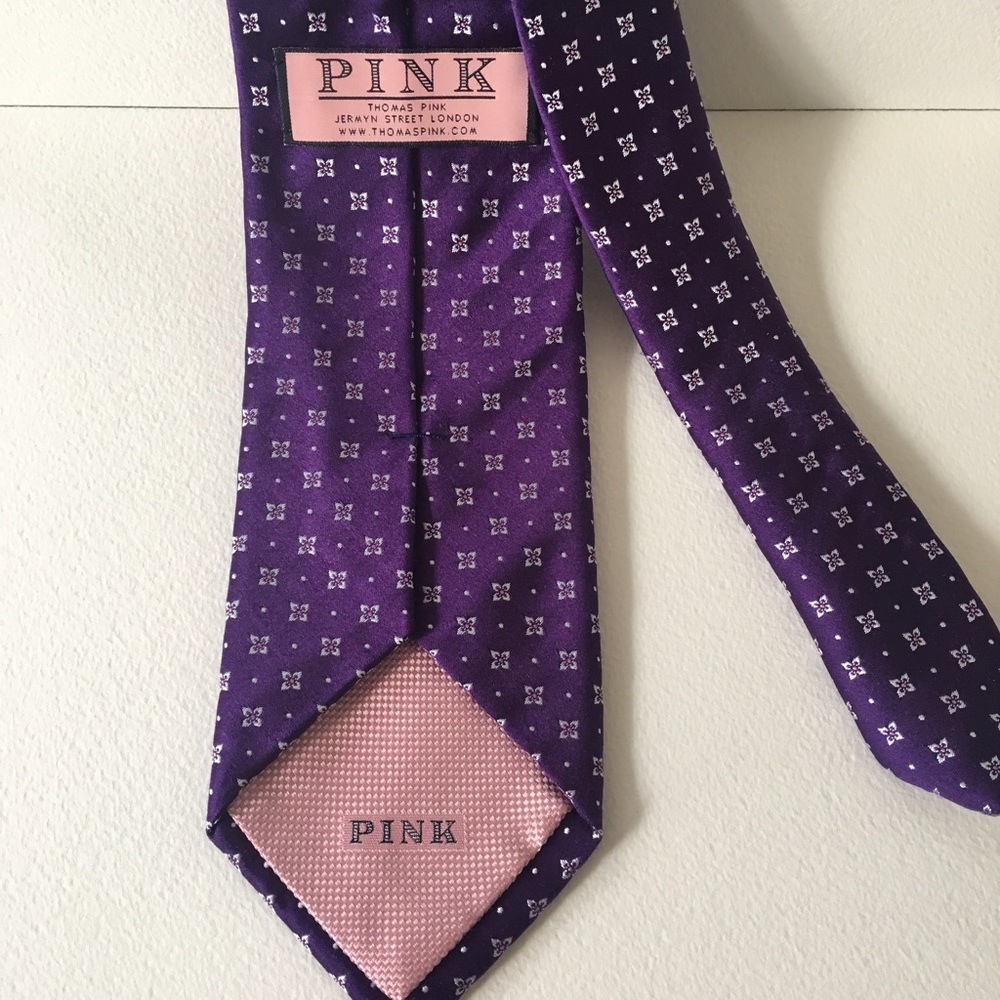 Thomas Pink Purple Men's Tie - Picture 2 of 2