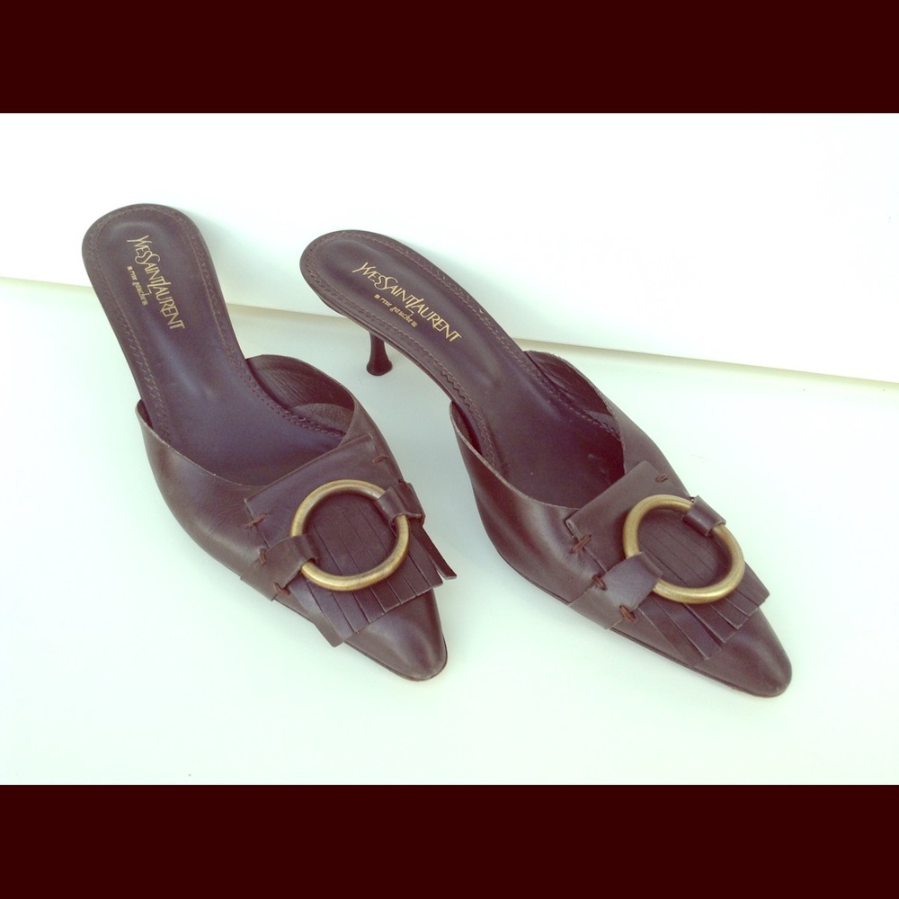 Saint Laurent Mules