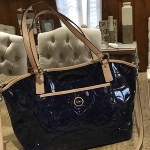 Coach Patent Leather Shoulder Bag