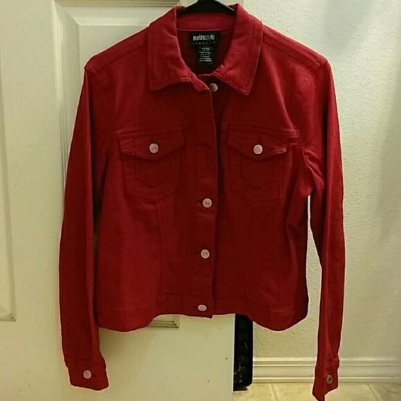 Jackets & Blazers - Metrostyle stretch denim jeans jacket