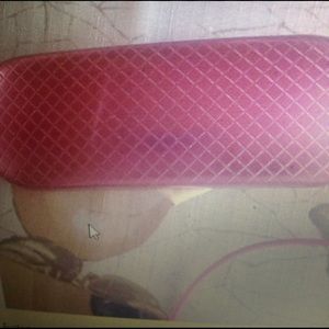 Eye glass case with cloth