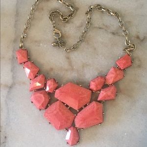 Coral statement necklace