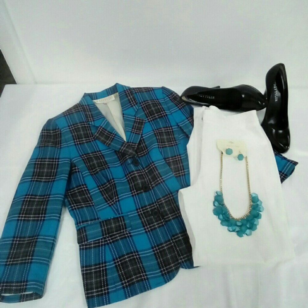 d. terrell ltd. Turquoise Blazer Sz. 4