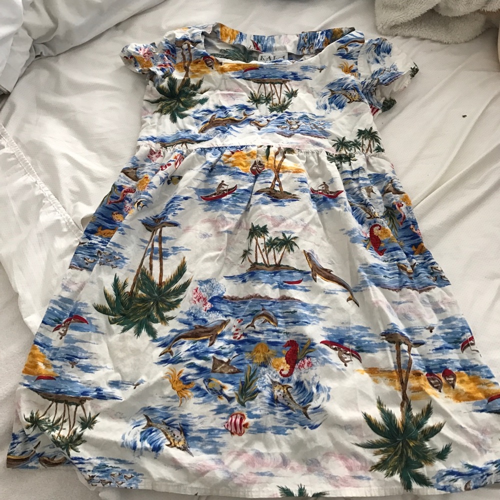 tropical mini dress