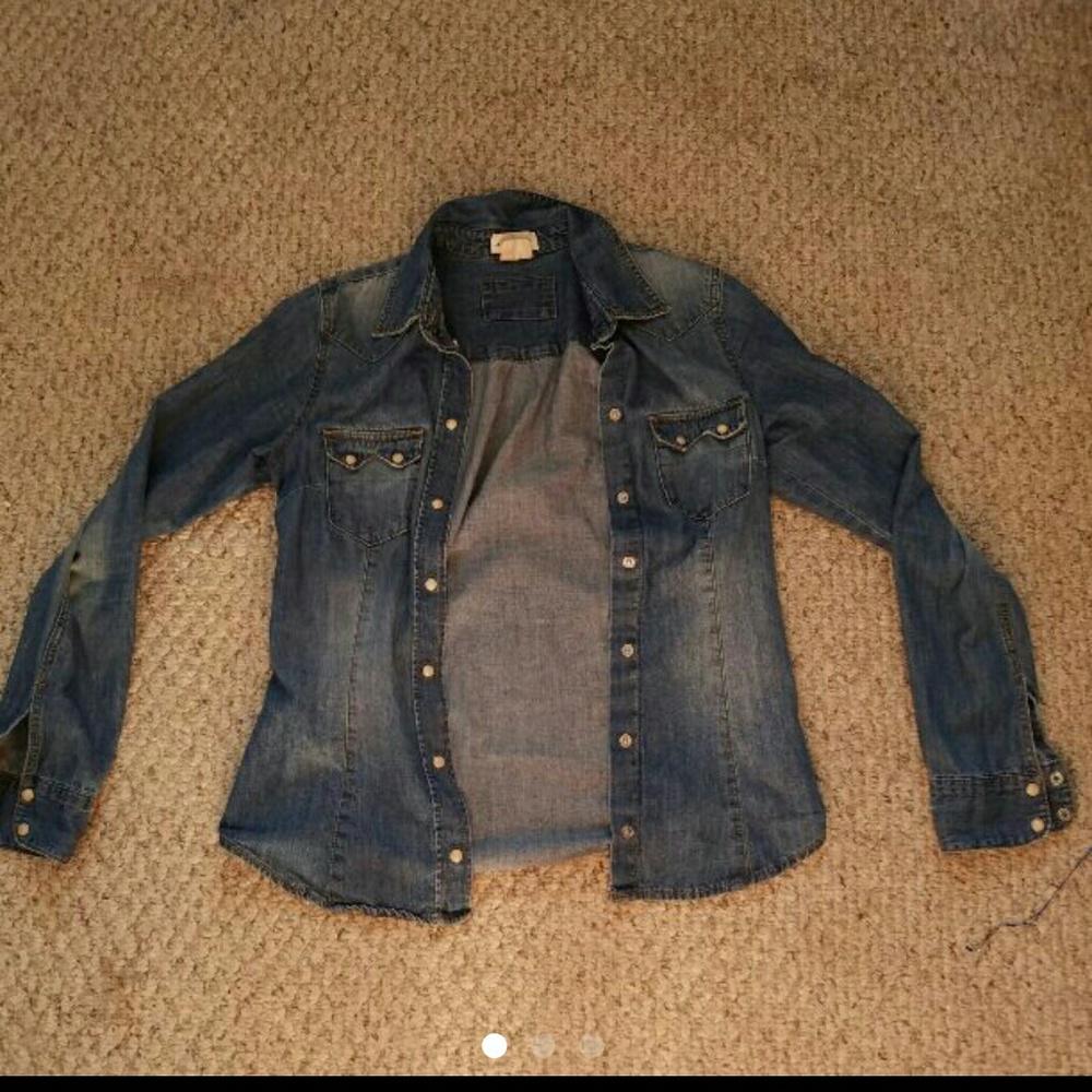 Denim button up shirt/cardigan