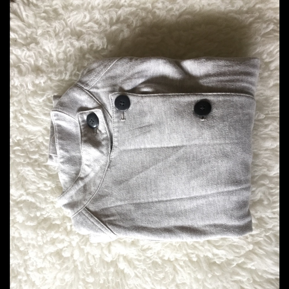 Gray Military style sweater