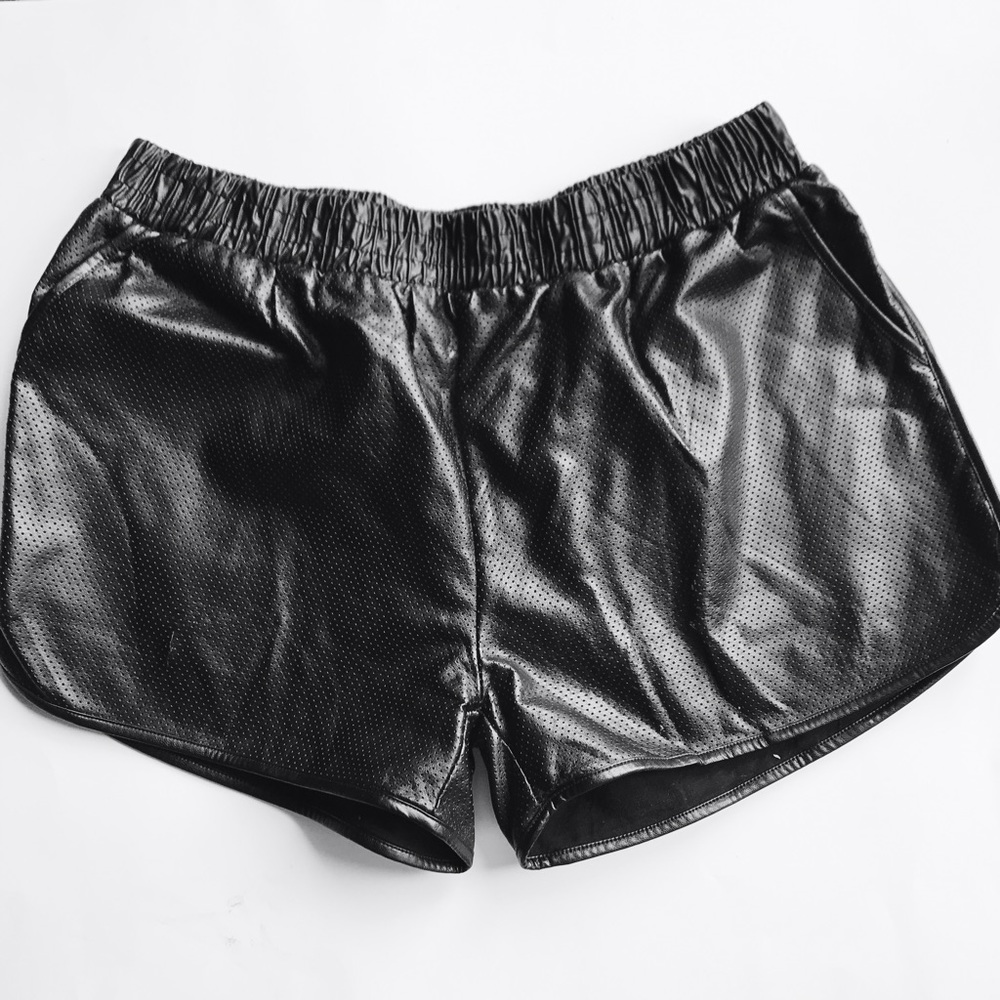 Faux Leather Shorts