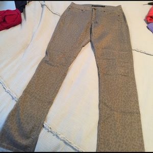 Tan cheetah Liverpool jeans