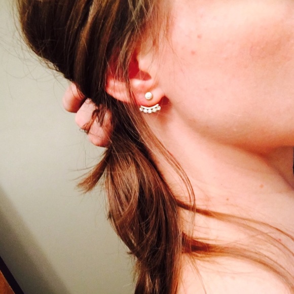 Crystal Bud Ear Jackets - Picture 2 of 2