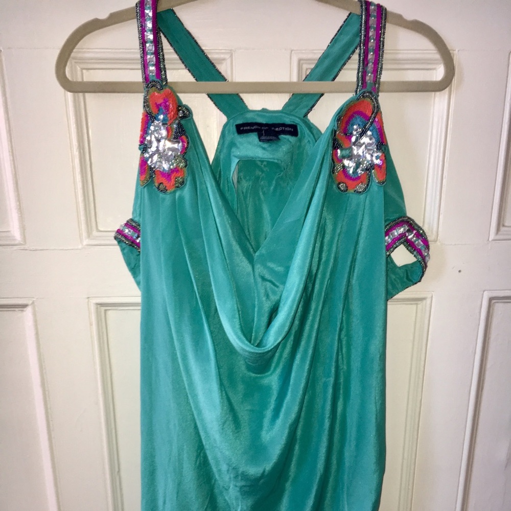 French Connection Silk Party Dress - Picture 1 of 5