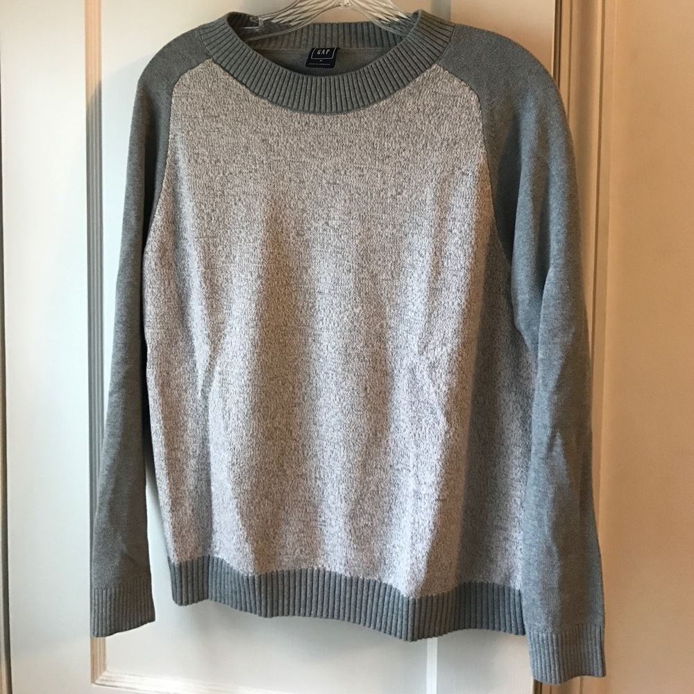 GAP women's two-tone crewneck sweater (Med)