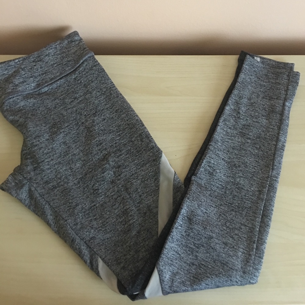 Forever 21 Light/Dark Heather Grey Athletic Tights