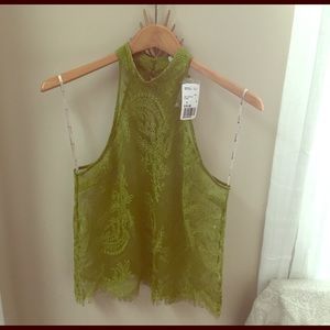 Choker neck tank top