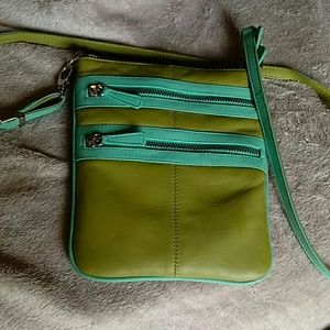 Leather crossbody bag