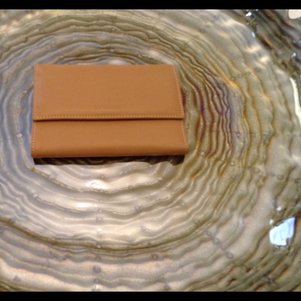 TRUSSARDI Genuine Leather tri-fold wallet