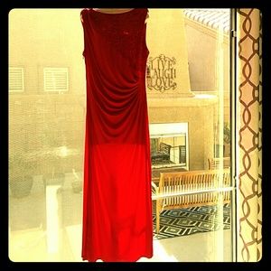 Womens Red evening dress