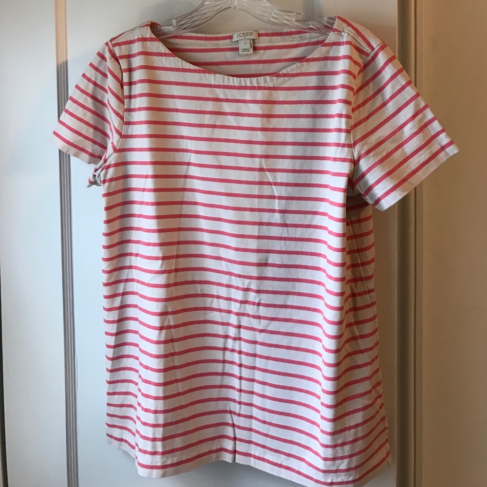 J.Crew Women's Striped cotton crewneck t-shirt (s)