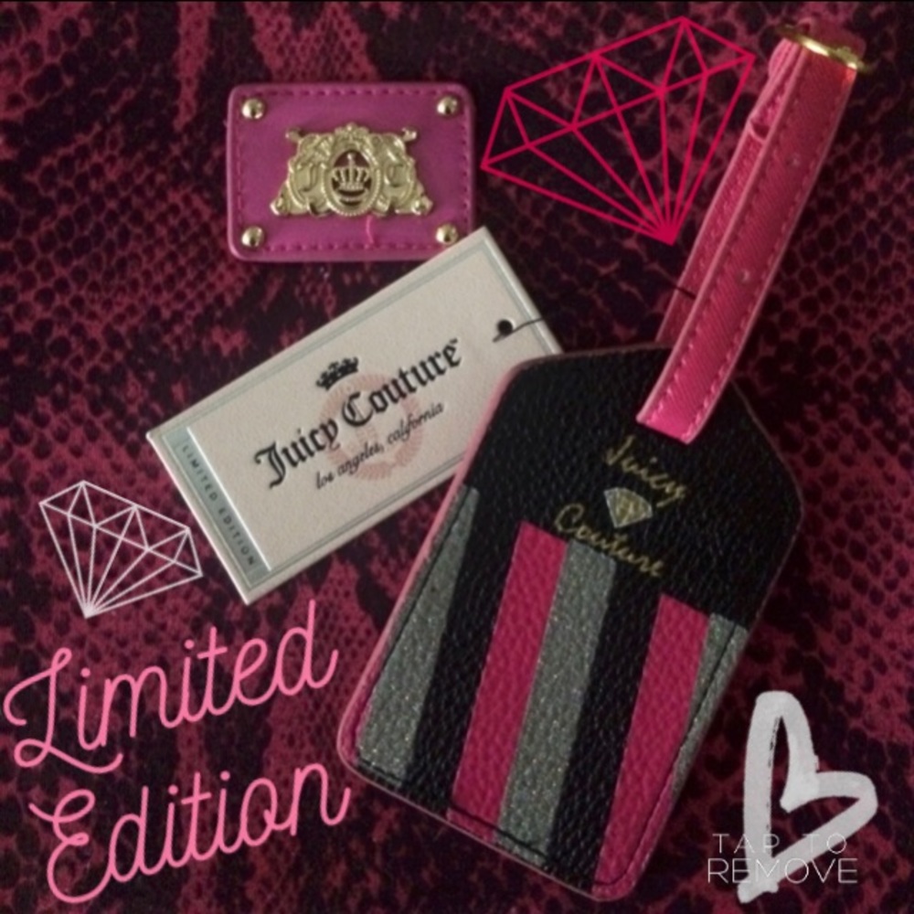 🎉Limited Edition🎉 Juicy Couture Luggage Tag NWT