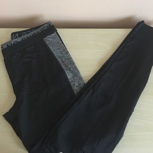 Forever 21 Black/Heather Grey Athletic Tights