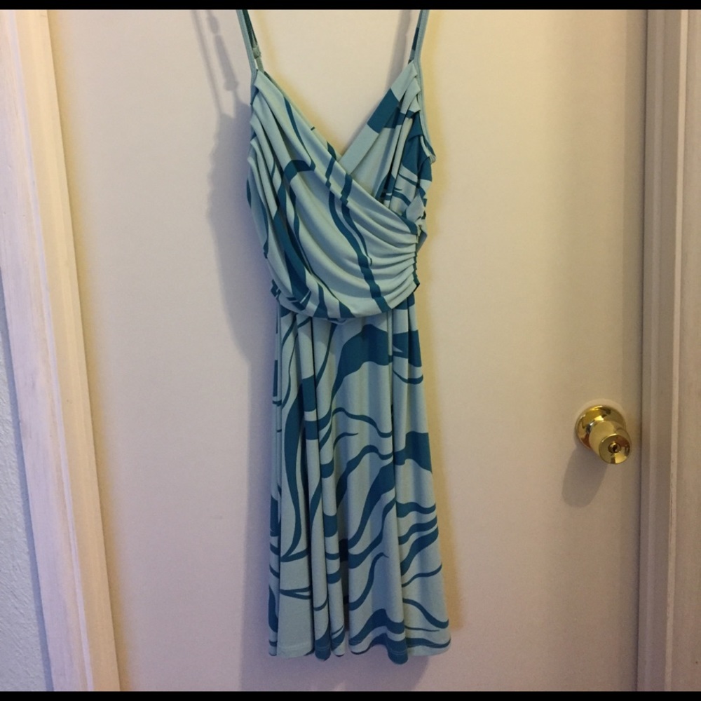 Blue flare dress