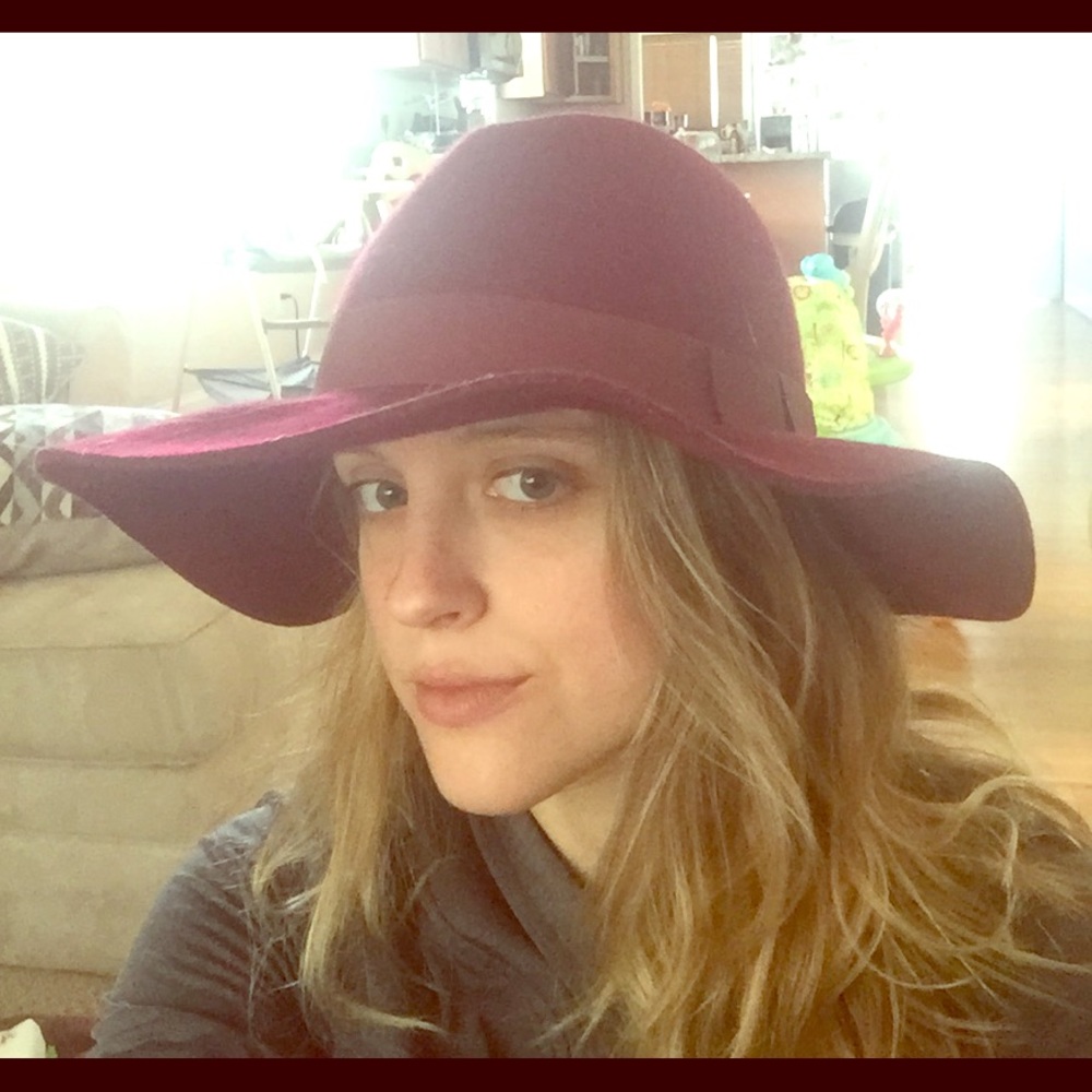 Wool floppy hat