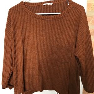 Lush burnt orange sweater
