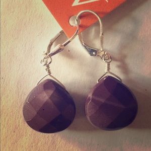 Mookite and sterling earrings