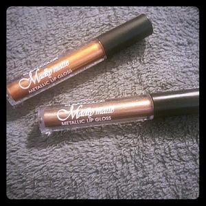 Metallic matte lip color