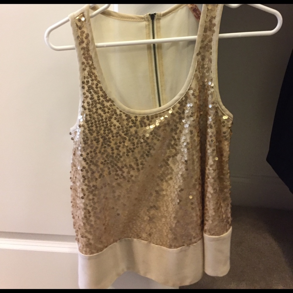 Sequin sleeveless top