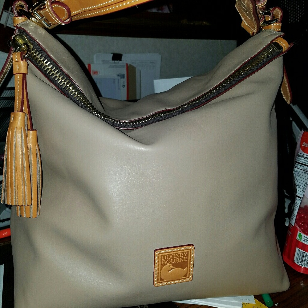 SOLD!! Doone & Bourke smooth leather McKenzie hobo
